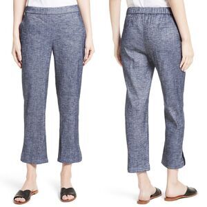 THEORY Thorina Tierra Wash Crop Flare Pants 0